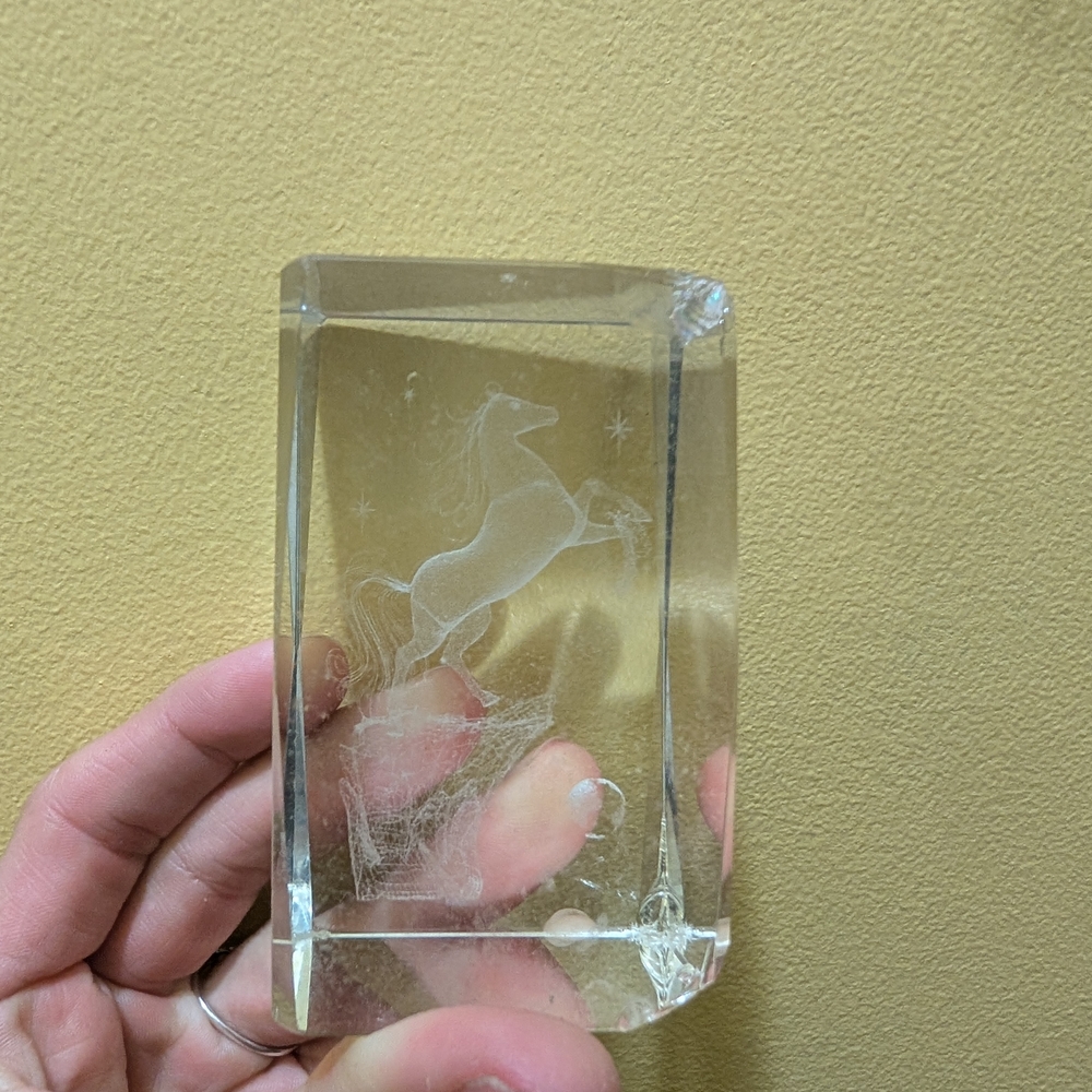 Crystal Horse Figurine